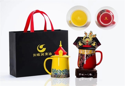 故宮龍鳳茶杯廠家直銷,景德鎮文化創意禮品定做廠家