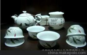 【景德鎮(zhèn) 茶具 陶瓷 套組 景德8頭貼花粉彩套組(荷塘翠鳥(niǎo))】?jī)r(jià)格,廠家,圖片,其他茶具,成都市逸和軒文化傳播-